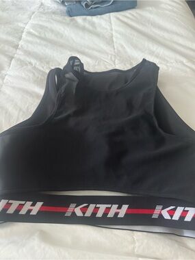 Kith Black Sports Bra with Branded Tag